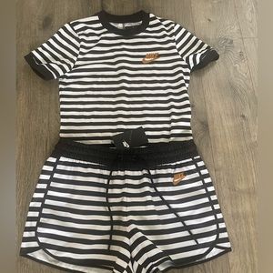 Nike body suit t-shirt and shorts